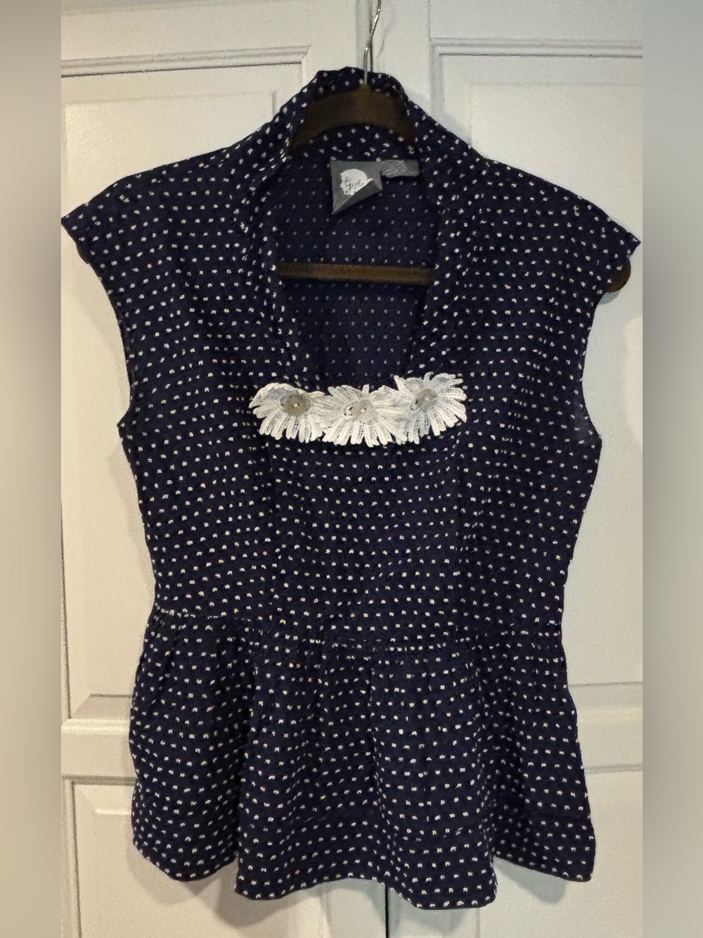 Anthropologie Girls from Savoy peplum top